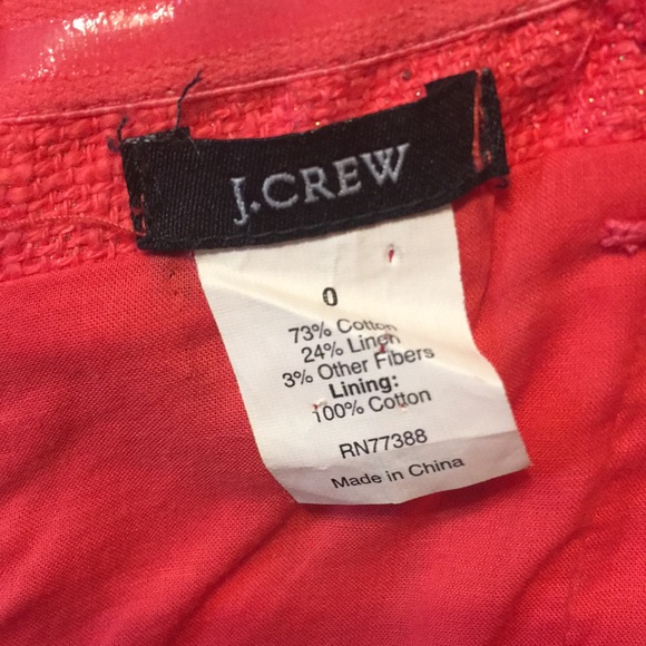 J.Crew Coral & Gold Strapless Dress - Picture 7 of 11